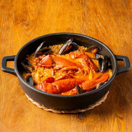 Rice with lobster