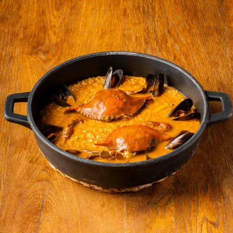 Creamy rice with blue crab from the Delta de l'Ebre