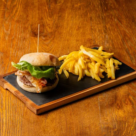 Organic veal burger