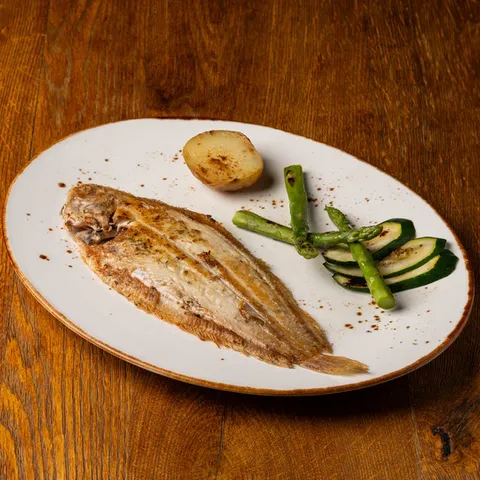 Lenguado a la plancha con verduras